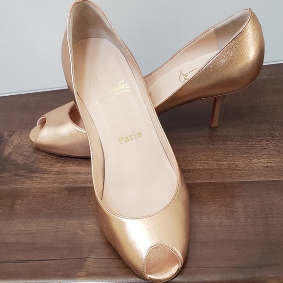 Christian Louboutin Shoes - Rose Gold Christian Louboutin